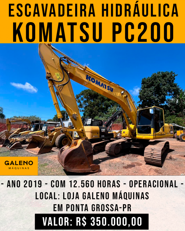 Escavadeira Hidráulica KOMATSU PC200