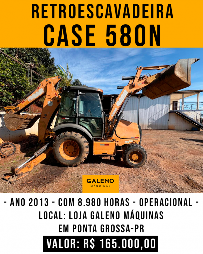 Retroescavadeira CASE 580 N