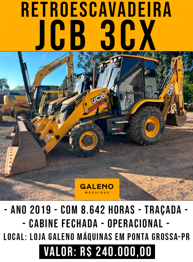 Retroescavadeira JCB 3CX