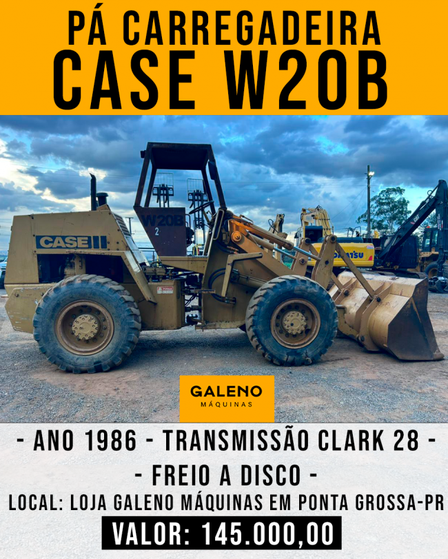 Pá Carregadeira CASE W20B