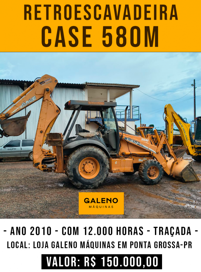 Retroescavadeira CASE 580 M