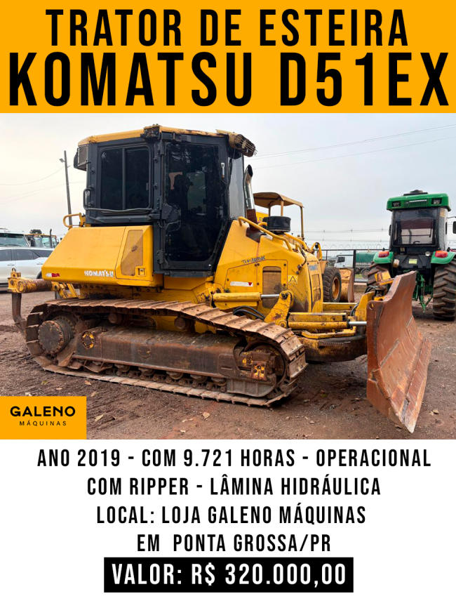 Trator de Esteira Komatsu D51EX
