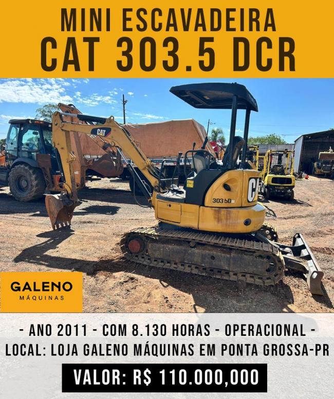Mini Escavadeira CAT 303.5 DCR