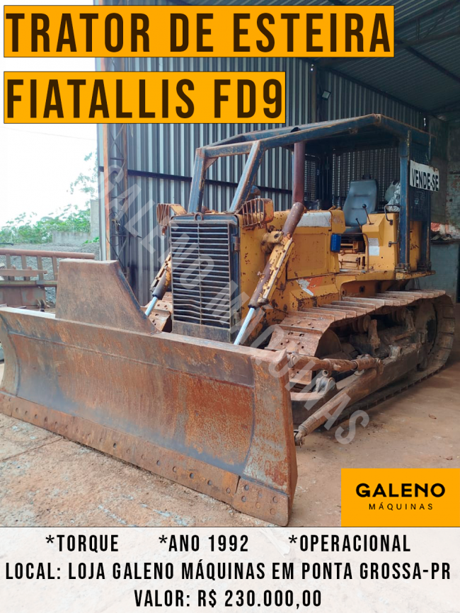 Trator de Esteira Fiatallis FD9