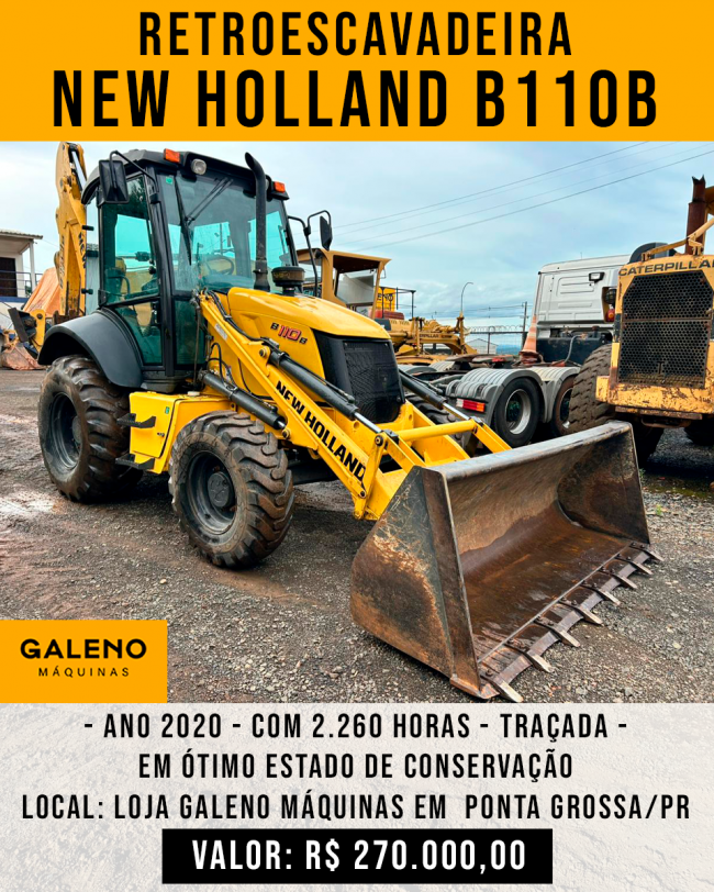 Retroescavadeira NEW HOLLAND B110B