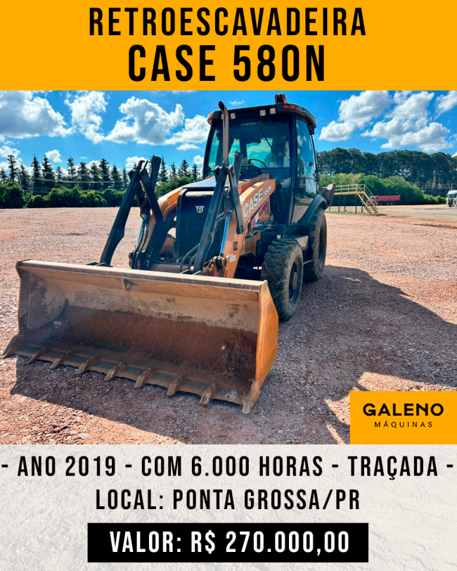 Retroescavadeira CASE 580 N