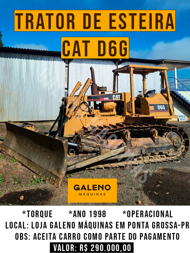 Trator de Esteira CAT D6G