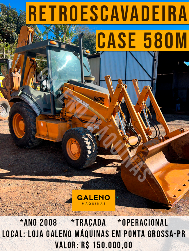 Retroescavadeira CASE 580 M